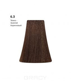 BB One, Перманентная крем-краска Picasso (153 оттенка) 6.3 Dark Golden Blond/Темно-Золотой Коричневый