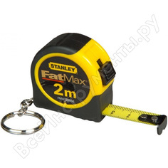 Рулетка-брелок 2м stanley fatmax fmht0-33856