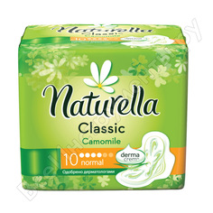 Женские гигиенические прокладки naturella classic camomile normal комплект 10шт 602708