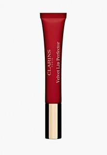 Бальзам для губ Clarins матовый, Velvet Lip Perfector, 03 velvet red, 12 мл