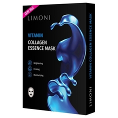 LIMONI, Маска для лица Vitamin Collagen Essence, 6 шт.