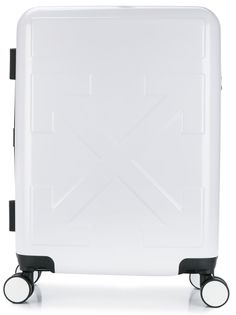 Off-White чемодан с логотипом