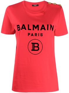 Balmain футболка с логотипом