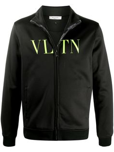 Valentino бомбер на молнии с логотипом VLTN