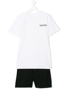 Calvin Klein Kids пижама с принтами-логотипами