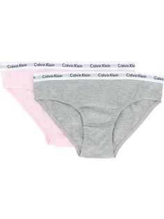 Calvin Klein Kids комплект из двух брендированных трусов-слипов