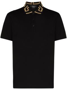 Versace рубашка поло с вышивкой Medusa