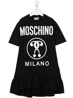 Moschino Kids платье-футболка с логотипом