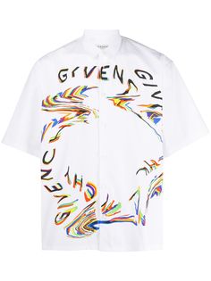 Givenchy рубашка с принтом Givenchy Glitch