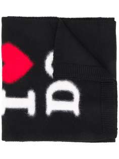 Dsquared2 шарф с вышитым логотипом