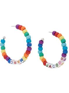 Marc Jacobs серьги-кольца Toy Blocks с бусинами