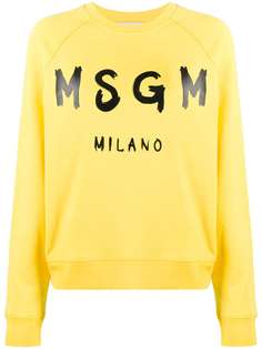 MSGM футболка с логотипом