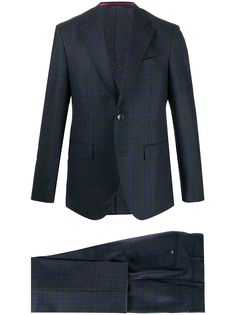Etro клетчатый костюм-двойка