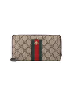 Gucci кошелек на молнии Web GG Supreme