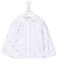 Gucci Kids рубашка с вышивкой