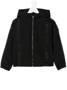Emporio Armani Kids куртка на молнии с капюшоном и логотипом