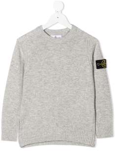 Stone Island Junior джемпер с нашивкой-логотипом