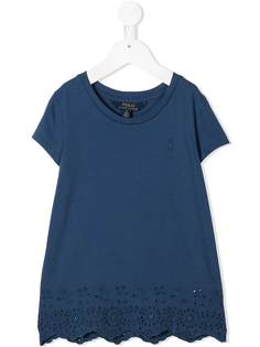 Ralph Lauren Kids футболка с короткими рукавами и вышивкой