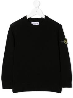 Stone Island Junior джемпер с нашивкой-логотипом