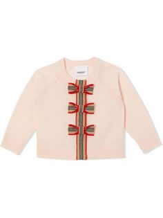 Burberry Kids кардиган с полосками Icon Stripe