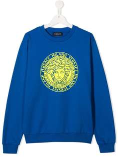 Versace Kids толстовка с принтом Medusa