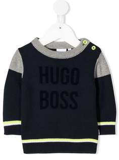 BOSS Kidswear джемпер вязки интарсия с логотипом