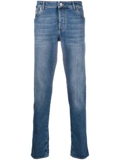Brunello Cucinelli джинсы кроя слим с завышенной талией