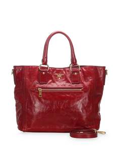 Prada Pre-Owned сумка с лакированным эффектом