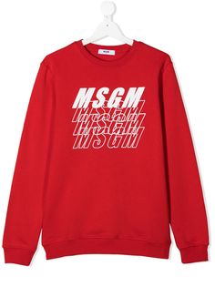 Msgm Kids толстовка с логотипом