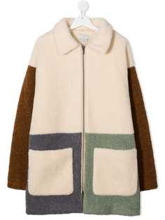 Stella McCartney Kids пальто Teddy в технике пэчворк