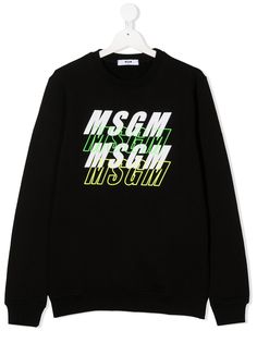 Msgm Kids свитер с логотипом