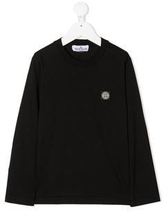 Stone Island Junior джемпер с нашивкой-логотипом