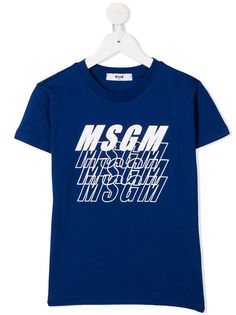 Msgm Kids футболка с логотипом