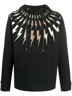 Neil Barrett худи с принтом Thunderbolt