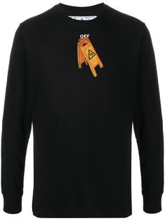 Off-White футболка с принтом