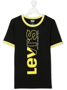 Levis Kids двухцветная футболка с логотипом