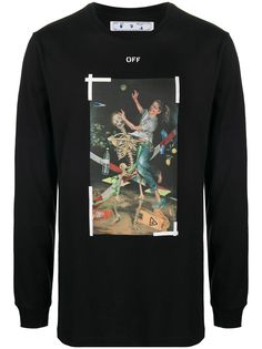 Off-White футболка с принтом Pascal