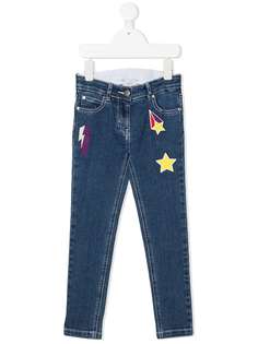 Stella McCartney Kids джинсы скинни в технике пэчворк