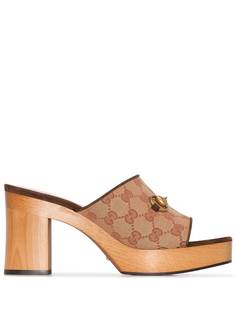 Gucci мюли Houdan 85 с узором GG Supreme