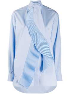 Givenchy рубашка с плиссированным шарфом