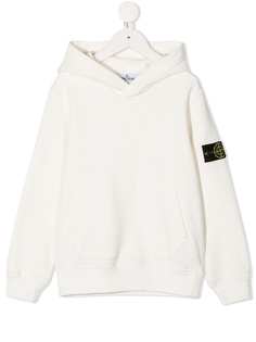 Stone Island Junior худи с длинными рукавами и нашивкой-логотипом