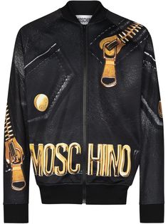 Moschino бомбер с принтом