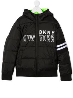 Dkny Kids пуховик с логотипом