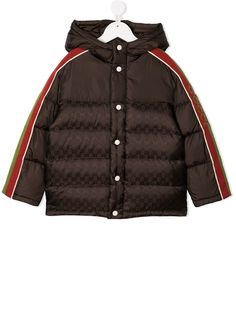 Gucci Kids пуховик с капюшоном