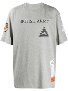 Heron Preston футболка оверсайз с нашивками