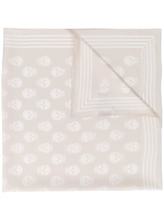 Alexander McQueen платок с принтом Skull