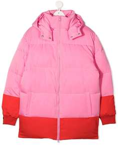 Stella McCartney Kids двухцветный пуховик