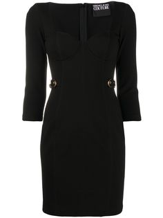 Versace Jeans Couture платье миди с пряжками