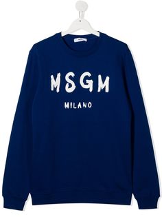 Msgm Kids свитер с логотипом