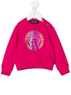 Versace Kids толстовка с принтом Medusa